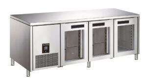 Glacian BCG61885 Slimline 660 Deep Fridge 3 Door - Glass