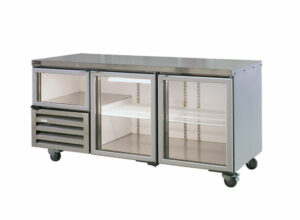 Anvil UBG1800 (H) Underbench Fridge 2 1/2 Glass Doors