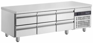 Inomak UBI71790LB Low Boy 6 Draw Underbench Fridge