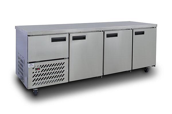 Anvil UBS6240(H) Stainless Steel Slimline Under Bar Fridge 3 1/2 Doors