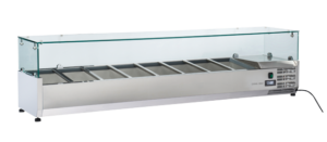 Anvil VRX1800 Refrigerated Glass Canopy Ingredient Unit