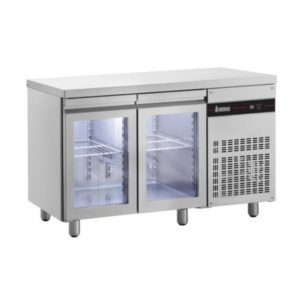 Inomak UBI7134G Undercounter Fridge 2 Door - Glass